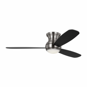 Orbis 52" Ceiling Fan Brushed Steel space-saving huggers with modern style