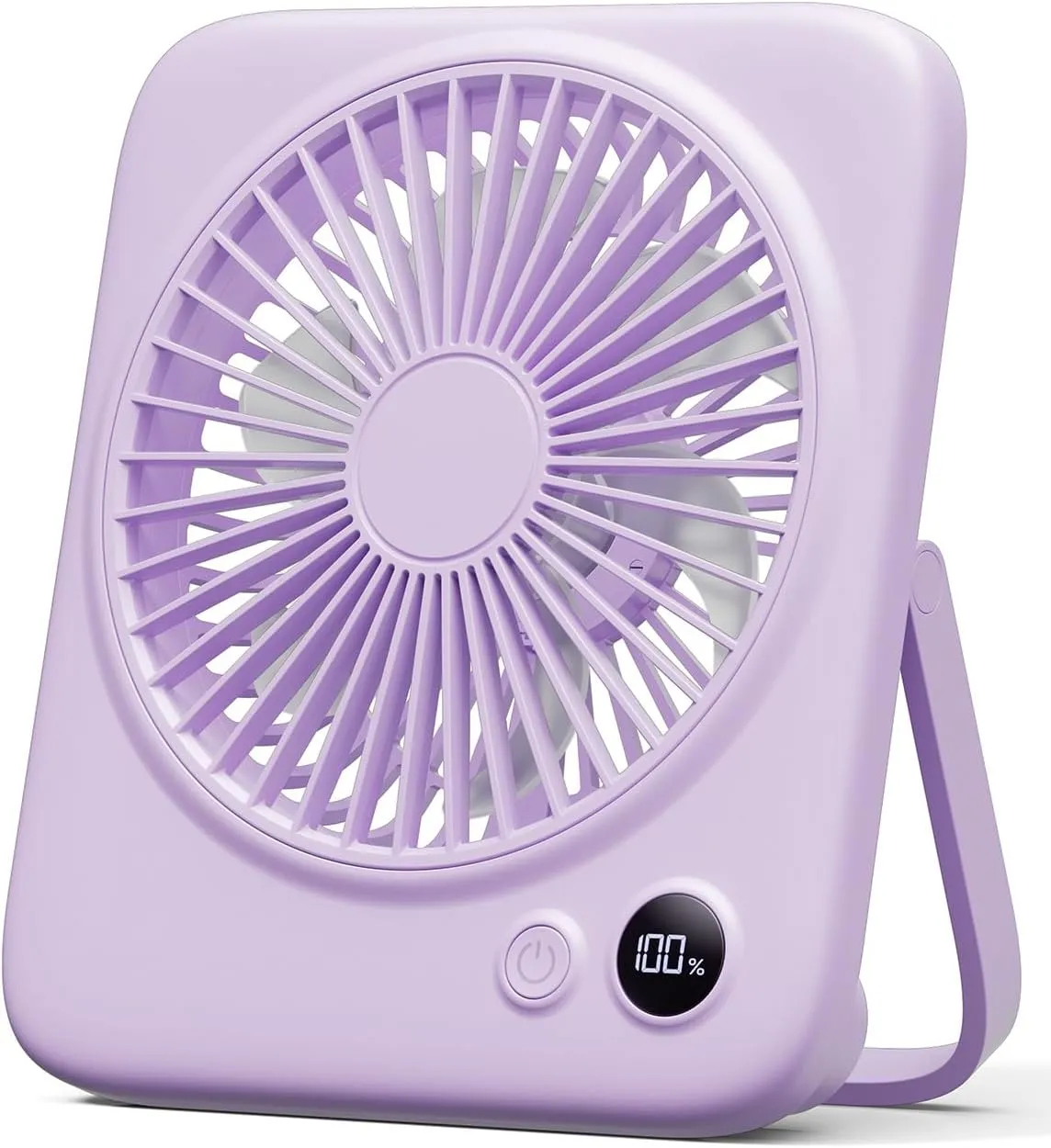 Otlonpe Small Desk Fan 6.5 Inch, 4000mAh Rechargeable Portable Fan for Travel, Slim Quiet, 7.5-22H Battery Operated, 4-Speed, 180 Folding, Personal Cooling for Indoor Outdoor Desktop USB desktop fan for workspace