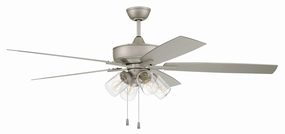 Outdoor Super Pro 104 60" Outdoor Ceiling Fan in Painted Nickel energy-saving indoor fans for bedrooms