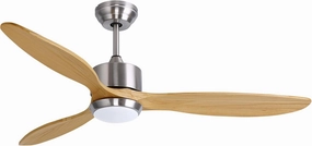 Ovlaim 60 inch Smart Ceiling Fan with Light Remote Control, Dimmable Led Quiet DC Motor Wood Ceiling Fan for Living Room, Bedroom, Patio, Farmhouse App-controlled remote fan for convenience