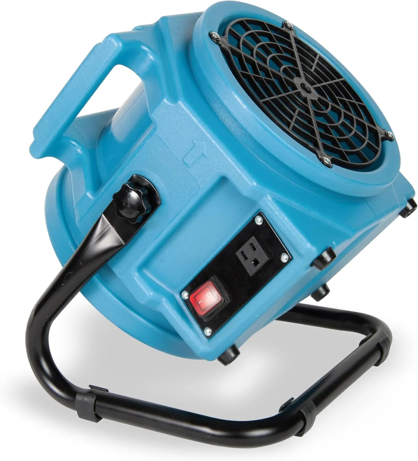 PA-250-HS-AF Compact Air Mover Axial Blower Floor Fan - 1/4 HP, 1050 CFM, Carpet Dryer, High Velocity 360 Rotation - Efficient Drying, Versatile Ventilation, and Durability 360-degree rotating fan for home use