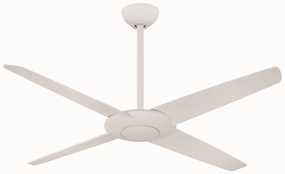 Pan Cake DC 52" Ceiling Fan in Flat White adjustable indoor fans for cool airflow