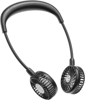 PANERGY Portable Neck Fan Rechargeable Hand Free Personal Fan Mini Wearable Battery Operated USB Fan for Men Women Kids Sport Work Travel Neck fan for hands-free comfort