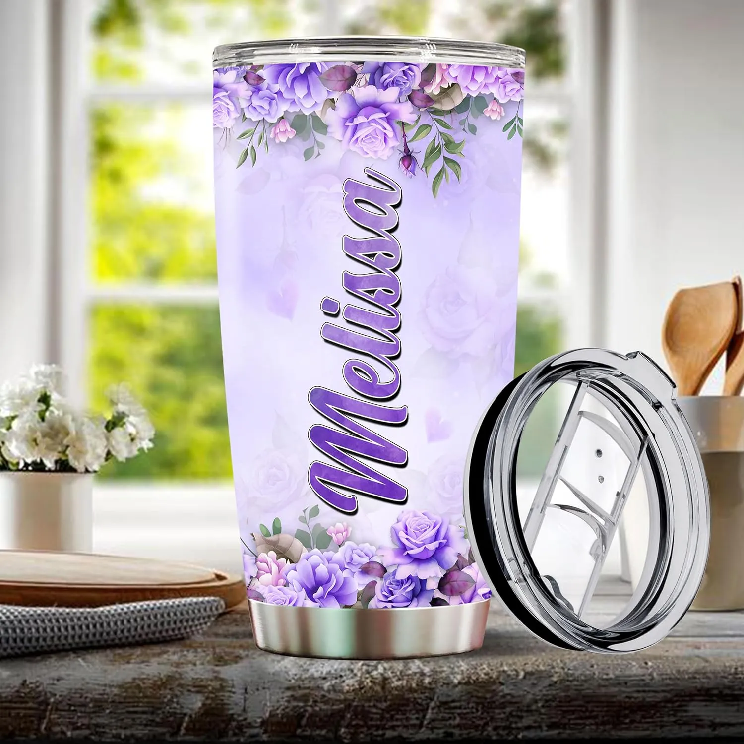 Personalized Dolphin Tumbler Customized Name Dolphins Coffee Mug Gifts For Women Girls Custom Water Bottle Mugs 20oz Gift For Adults Christmas Birthday Insulated Stainless Steel Cup With Lid