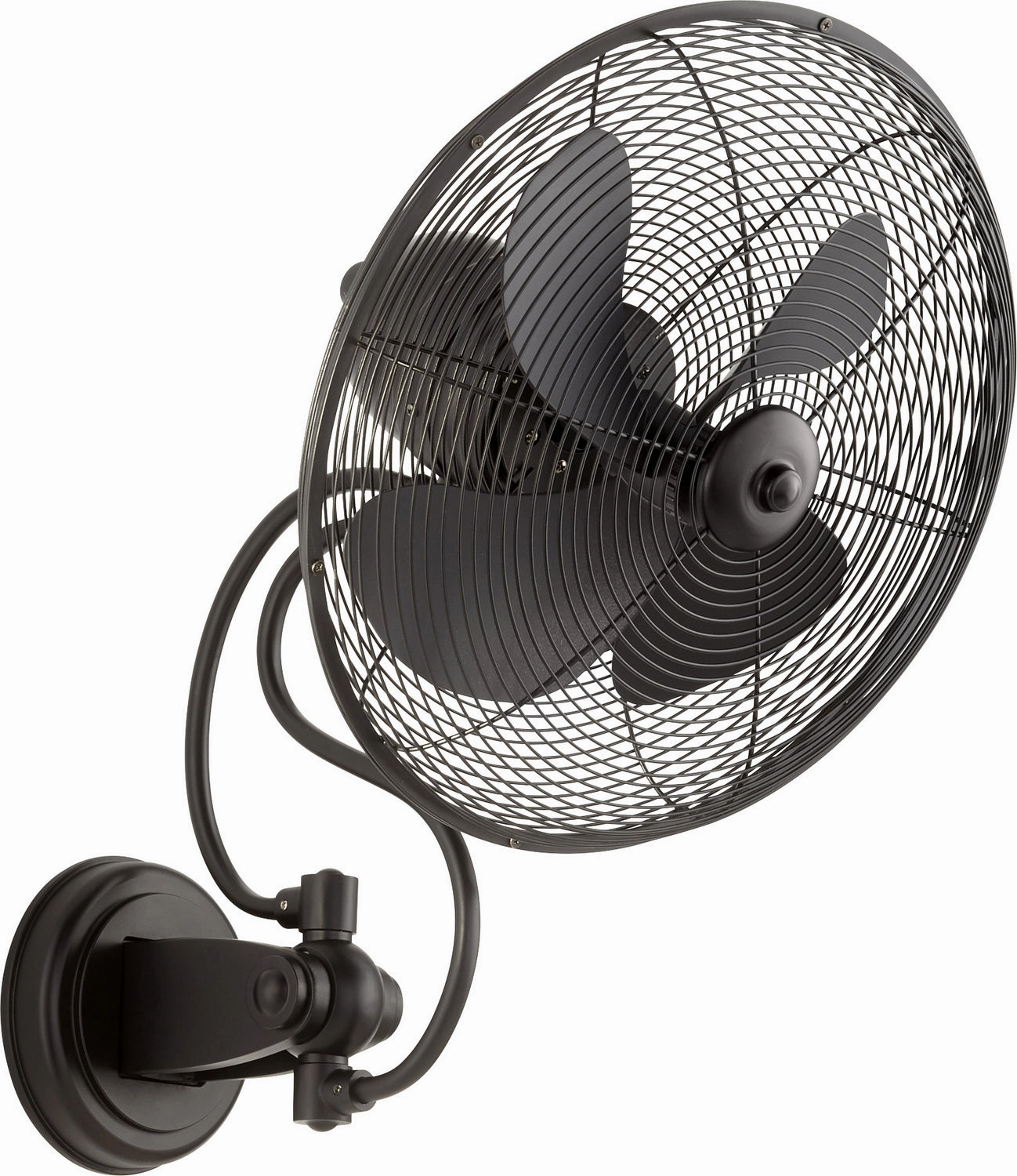 Piazza Patio Fan Textured Black