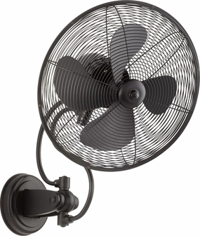 Piazza Patio Fan Textured Black compact portable fans for travel and camping
