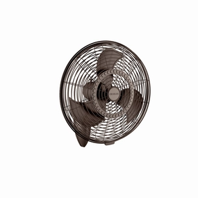 Pola 24"Wall Fan Satin Natural Bronze compact portable fans for travel and camping