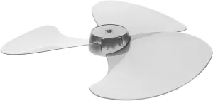 POPETPOP Sturdy Plastic Fan Replacement Leaves Design for Standing and Floor Fans Easy to Install Fan Repair Parts for Indoor Use Transparent Color Fan with safety blade design