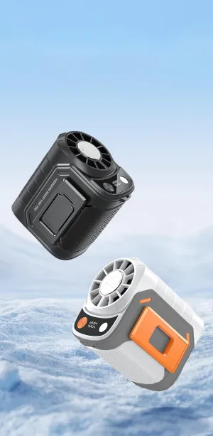 Popular Outdoor High-Speed Waist-Mounted Cooling Fan (Black) - Ideal for Hiking, Camping Waist-mounted portable fan for outdoor use