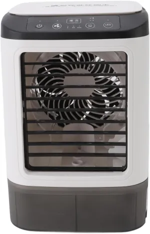 Portable Air Conditioner, 12W 900ml 3 Speeds Evaporative Air Cooler with Dual Misting Fans and 7 Color Night Light USB Powered Mobile Ac Unit Air Cooling Fan for Bedroom Desktop fan with humidification feature