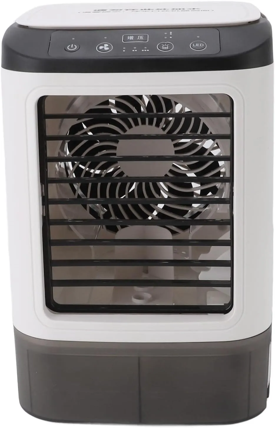 Portable Air Conditioner, 12W 900ml 3 Speeds Evaporative Air Cooler with Dual Misting Fans and 7 Color Night Light USB Powered Mobile Ac Unit Air Cooling Fan for Bedroom Desktop fan with humidification feature