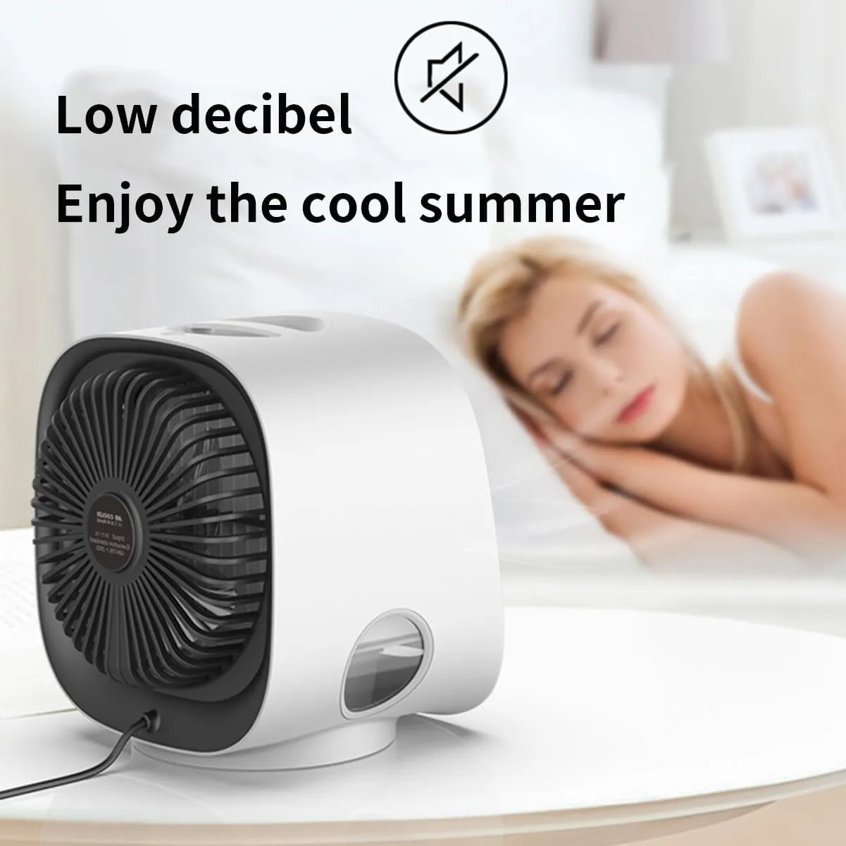 Portable Air ConditionersMisting FanAir Conditioner For BedroomPortable Misting FanAir Cooler3-Speed Usb Desktop Coolerbeat The Heat(Green)