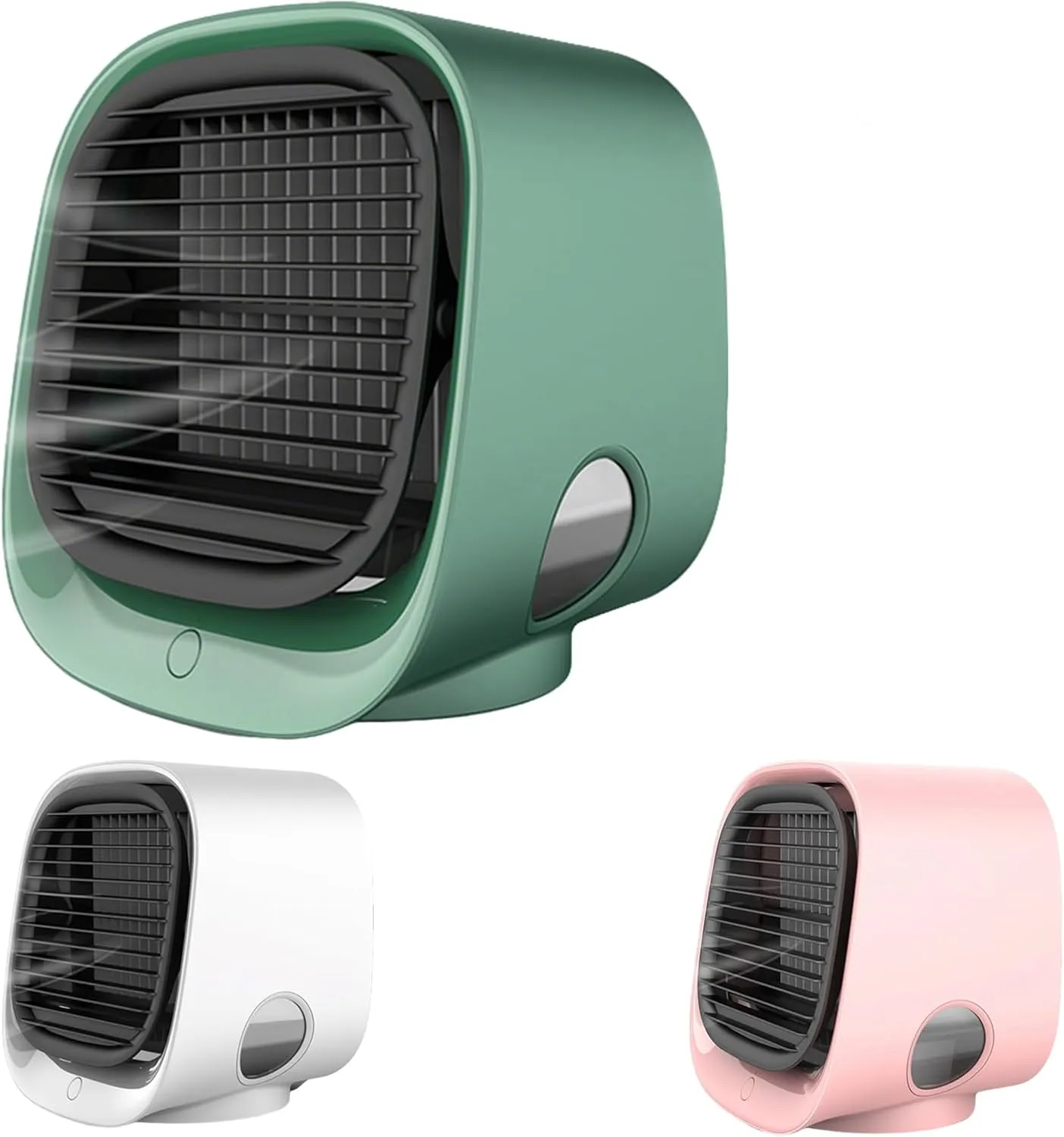 Portable Air ConditionersMisting FanAir Conditioner For BedroomPortable Misting FanAir Cooler3-Speed Usb Desktop Coolerbeat The Heat(Green) Desktop fan with humidification feature