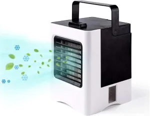 Portable Air Conditioning Fan, Usb Mini Cooler, Three-in-one Humidification And Purification, Low Noise Desktop Fan, Suitable For Both Camping And Office Use Desktop fan with humidification feature