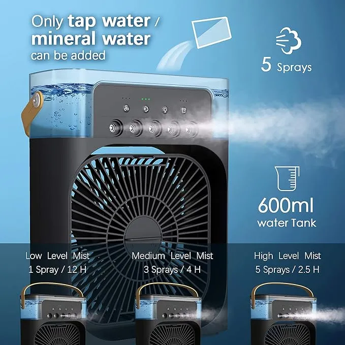 Portable Air Cooler   Humidifier  2-in-1 Relief