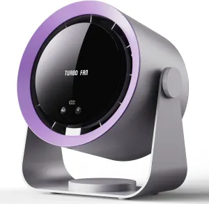 Portable Desk Fan - Quiet 5400mAh Rechargeable Table fan with Turbo Airflow - 100 Speed Digital Display&105 Adjustable Tilt - Wall Mount Small Desk Cooling Fan for Bedroom Office Home Travel Camping USB desktop fan for workspace