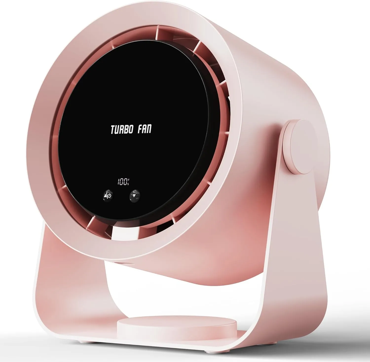 Portable Desk Fan - Quiet 5400mAh Rechargeable Table fan with Turbo Airflow - 100 Speed Digital Display&105 Adjustable Tilt - Wall Mount Small Desk Cooling Fan for Bedroom Office Home Travel Camping USB desktop fan for workspace