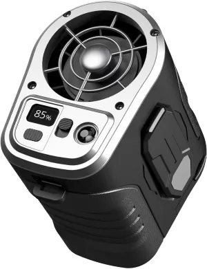 Portable Fan 10000mAh Rechargeable, Mini Waist Fan With Max 24H Working Time,5 Speeds 15000RPM Strong Airflow,for Outdoor, Jobsite, Farms, Traveling, Fishing,Office workers,gardening Waist-mounted portable fan for outdoor use