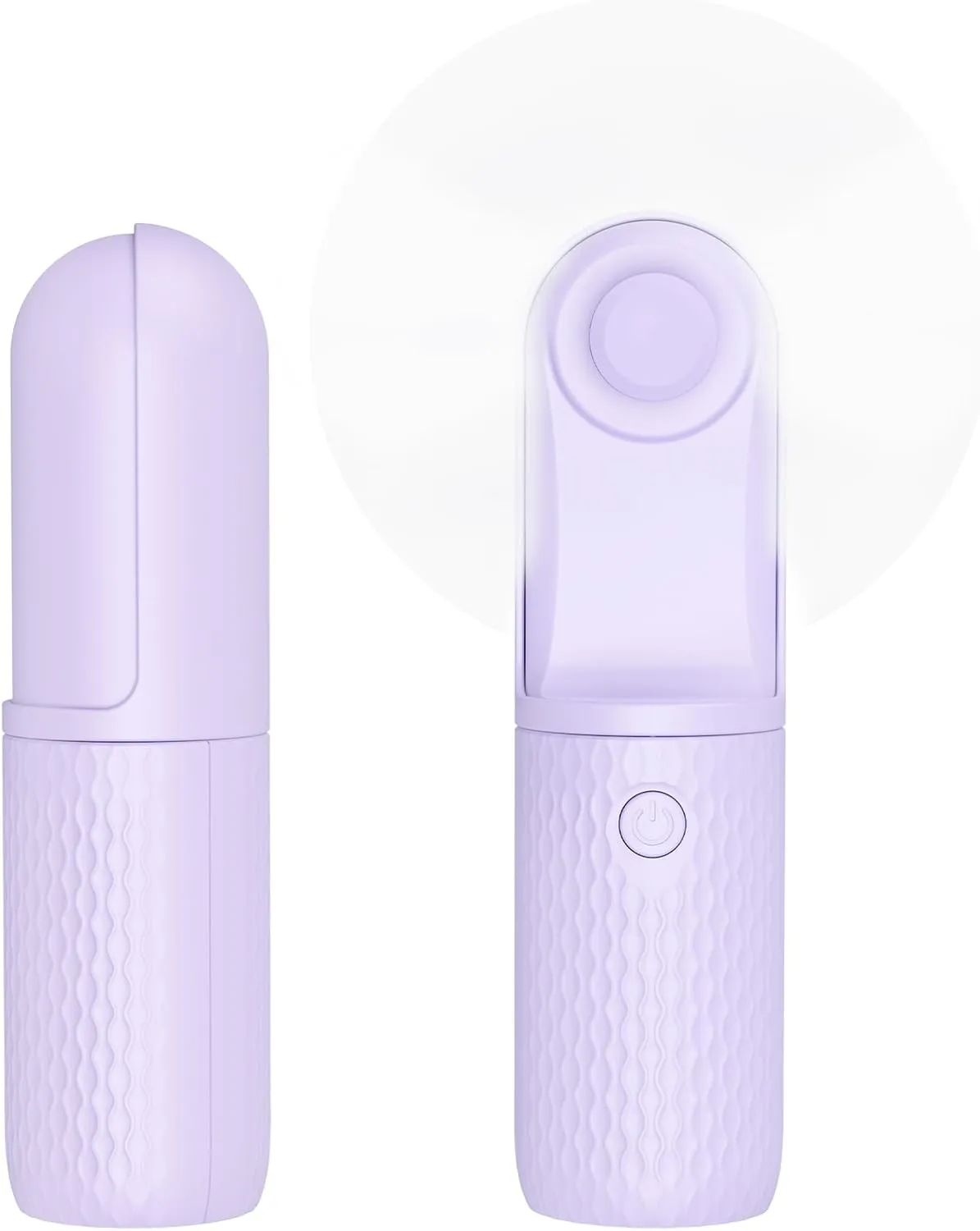 Portable Fan, 2000mAh Rechargeable Battery Operated Mini Handheld Fan, Powerful Safety Design Pocket Fans for Travel/Outdoor/Concert/Beach/Make-up, Gifts for Mom, Teens, Purple Mini handheld fan for personal cooling