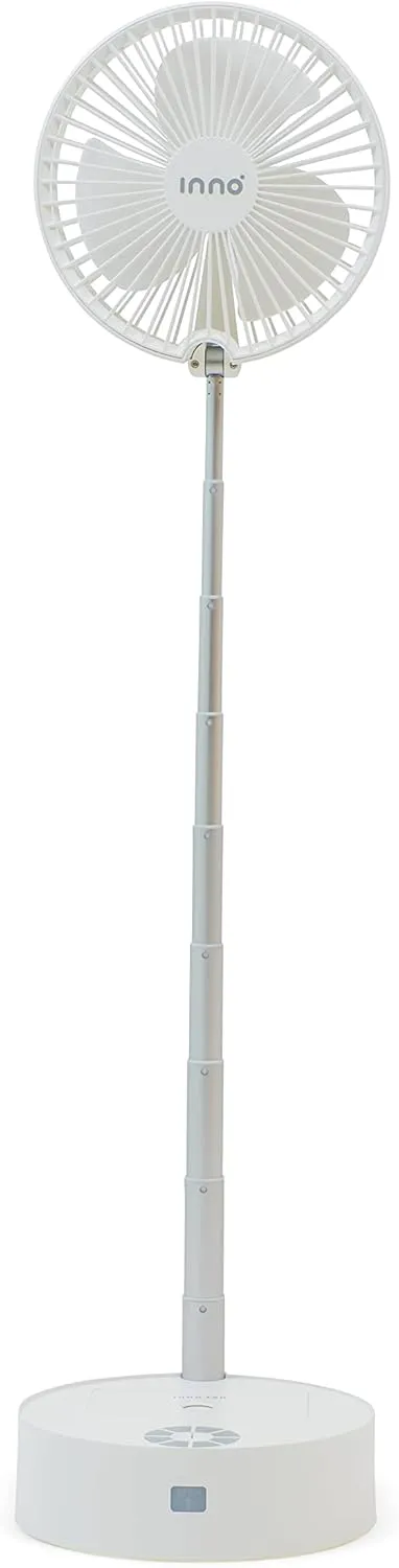 Portable Fan & Essential Oil Diffuser  Foldable Standing or Desk Fan with Night Light, Air Diffuser, Humidifier  24 Hr. Run Time White