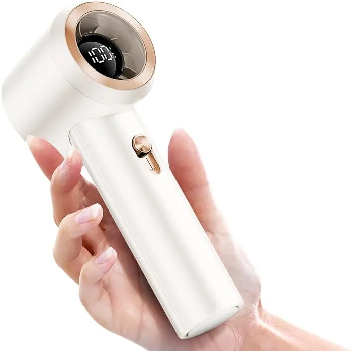 Portable Fan For Travel Mini: Small Pocket Handheld Personal Rechargeable Battery Operated USB High Speed Keeping Cool In Hot Weather Summer Beach For Women (white) Small bladeless fan for quiet cooling