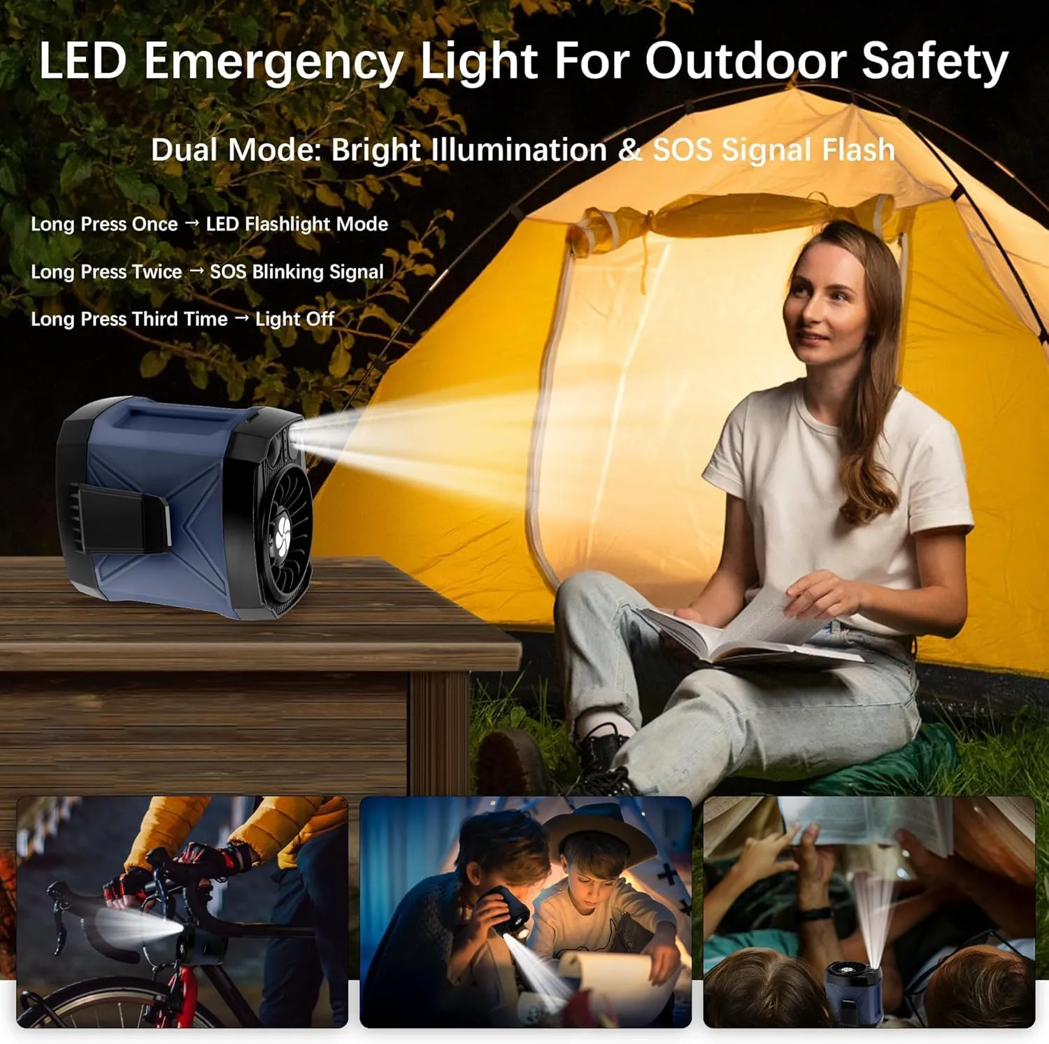 Portable Fan for Under Shirt, Waist Fan Clip On Belt, 4-in-1 Rechargeable Body Fan with LED Light, Phone Stand, Fast Charging 4-Speed Hip Personal Wearable Fan for Fishing, Outdoor, Makeup, Kitchen