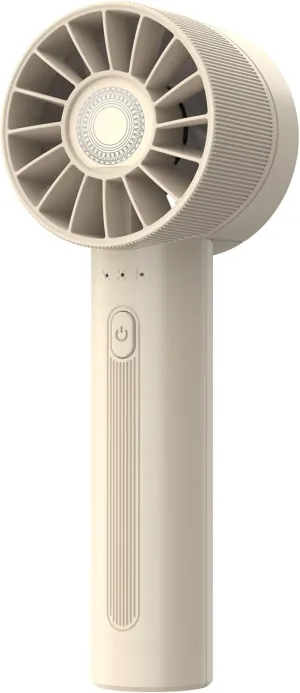 Portable Fan, Mini Handheld Fan with 3 Adjustable Speeds, 2600mAh Handheld Fan with 3-16H Usage Time and Newly Upgraded Motor, Small Lash Fan for Women's Make Up Fan, Nice Mini Fan for Summer (Beige) Mini handheld fan for personal cooling