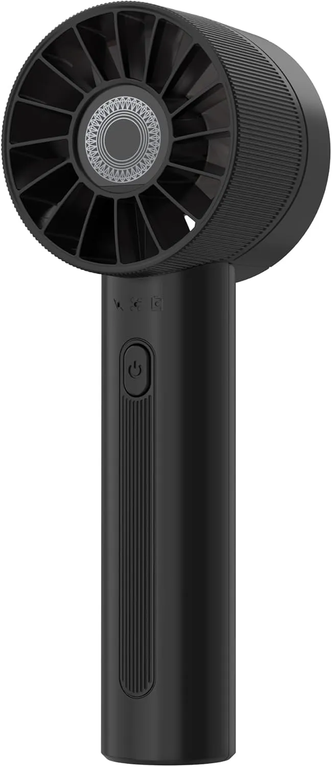 Portable Fan, Mini Handheld Fan with 3 Adjustable Speeds, 2600mAh Handheld Fan with 3-16H Usage Time and Newly Upgraded Motor, Small Lash Fan for Women's Make Up Fan, Nice Mini Fan for Summer (Black) Mini handheld fan for personal cooling