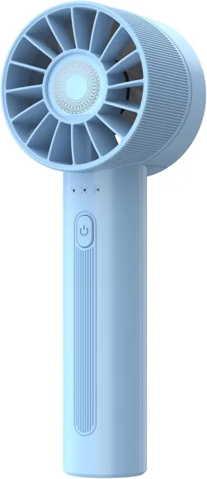 Portable Fan, Mini Handheld Fan with 3 Adjustable Speeds, 2600mAh Handheld Fan with 3-16H Usage Time and Newly Upgraded Motor, Small Lash Fan for Women's Make Up Fan, Nice Mini Fan for Summer (Blue) Mini handheld fan for personal cooling