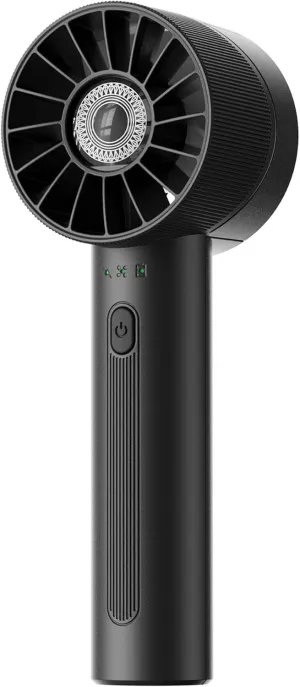 Portable Fan, Mini Handheld Turbo Fan, 4 Speed High Velocity Personal Fan [Max 16H Cooling Time], Rechargeable Purse Fan Travel Essentials Must Haves for Vacation/Beach/Trip Black Mini handheld fan for personal cooling