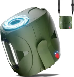 Portable Fan Rechargeable Up to 40H Cooling, Green Waist Fan Clip On 14000 RPM 6 Speeds Powerful Airflow, 6000mAh Shirt Fans with Metal Decor, Wearable Belt Fans for Outdoor Work Gardening Waist-mounted portable fan for outdoor use