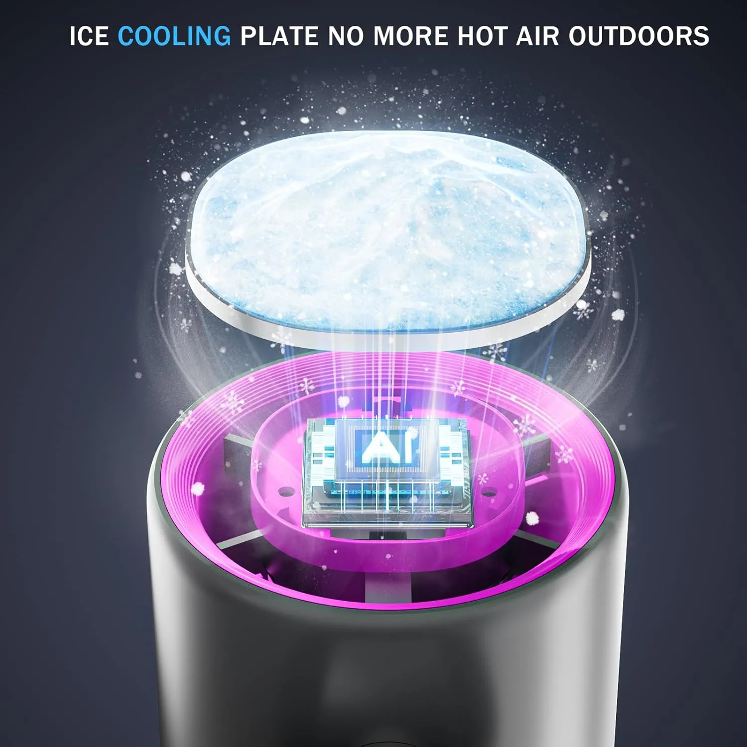 Portable Handheld Fan Turbo for Travel, Mini Personal Rechargeable Fans, Extreme Ice Cooling Plate,Led Display, 1-100 Speed,Up to 20h Use,Foldable Lash Fan,Perfect Gifts for Women,ChildGrey Purple