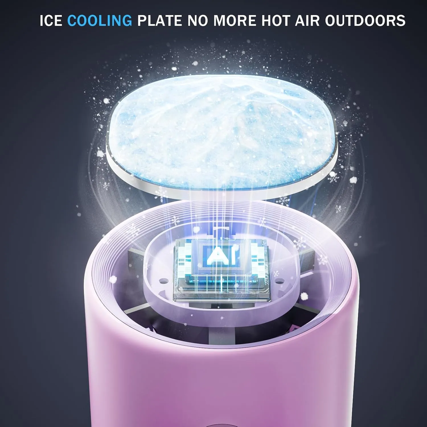 Portable Handheld Fan Turbo for Travel, Mini Personal Rechargeable Fans, Extreme Ice Cooling Plate,Led Display, 1-100 Speed,Up to 20h Use,Foldable Lash Fan,Perfect Gifts for Women,ChildPink