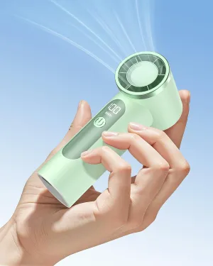 Portable Handheld Fan,4000mAh Rechargeable Turbo Personal Mini Fan,Pocket Design for Travel,Concerts,Sports Games,Camping,Hiking,Best Gifts for Women in Summer Fan with safety blade design