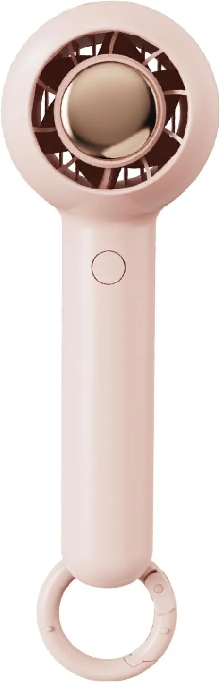 Portable Handheld Turbo Fan,Adjustable Mini Personal Fan, USB-C Rechargeable Battery Operated, Digital Display, Ultra-Quiet & Durable for Travel, Office, Gym, Outdoor (ABS Resin Exterior, Pink 3) Mini handheld fan for personal cooling