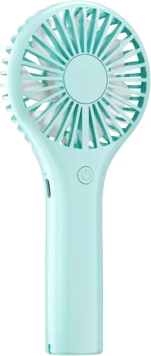 Portable Mini Fan - Powerful Personal Handheld Fan with 3 Speeds, Cute and Small, USB Rechargeable for Travel/Lash/Makeup/Outdoor/Home, Blue Mini handheld fan for personal cooling