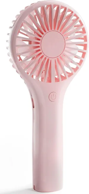 Portable Mini Fan - Powerful Personal Handheld Fan with 3 Speeds, Cute and Small, USB Rechargeable for Travel/Lash/Makeup/Outdoor/Home, Pink Mini handheld fan for personal cooling