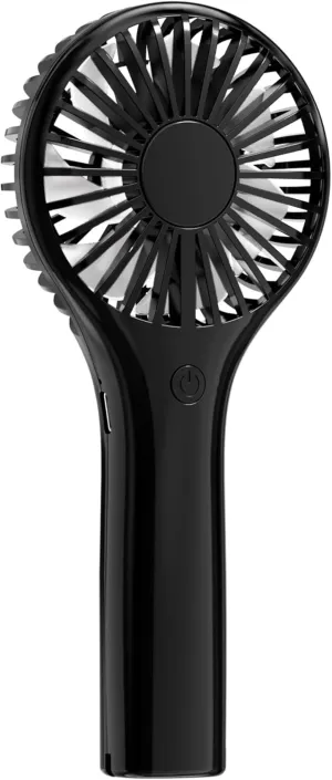 Portable Mini Fan - Powerful Personal Handheld Fan with 3 Speeds, Cute and Small, USB Rechargeable for Travel/Lash/Makeup/Outdoor/Home,Black Mini handheld fan for personal cooling