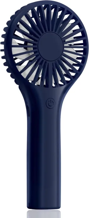 Portable Mini Fan - Powerful Personal Handheld Fan with 3 Speeds, Cute and Small, USB Rechargeable for Travel/Lash/Makeup/Outdoor/Home,Dark Blue Mini handheld fan for personal cooling