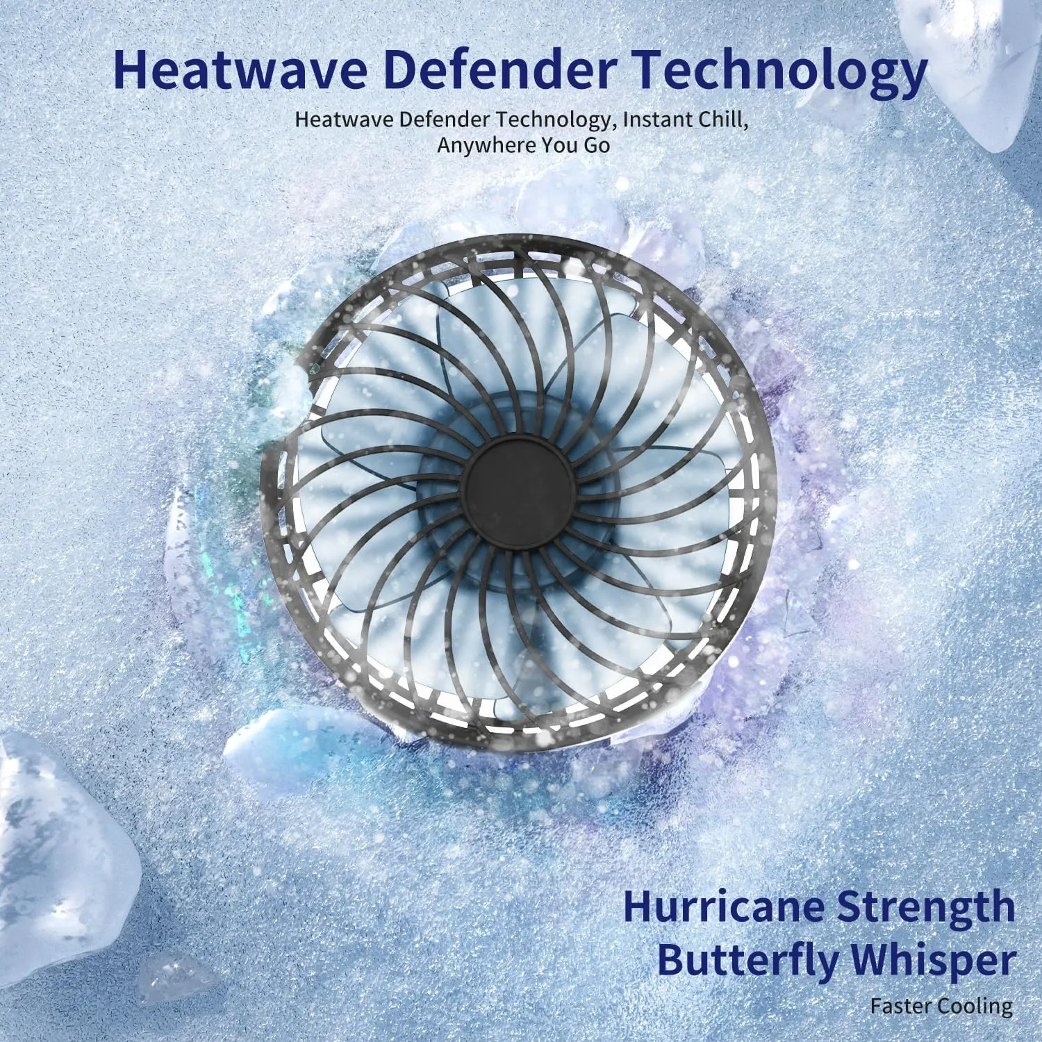 Portable Mini Fan with Mirror, USB Rechargeable, Pocket 4-Speed Cooling, Up to 15 Hours, Compact Handheld Fan for Travel/Summer/Concerts/Makeup, Ideal Gift for Women (Black)