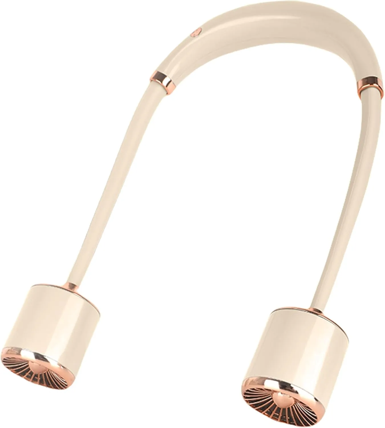 Portable Neck Fan Rechargeable, Personal Wearable Fan For Neck, Cute Neck Fans, USB Rechargeable 3 Speeds, 360 Degree Free Rotation For Travel, Office, Outdoor, Home Use (golden) 360-degree rotating fan for home use