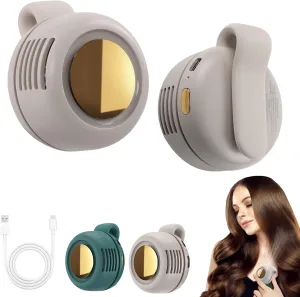 Portable Silent Mini Bladeless Fan Clip On,3 Speeds Clip-on Fans for Shirt,Small Clips FanMini Whirlwind Fans for Waist Clips Suitable for Outdoor & Travel & Office (White) Small bladeless fan for quiet cooling