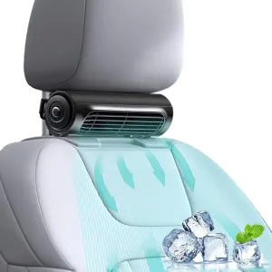 Portable Vehicle Fan - Strong Wind Cooling for SUV, RV, Truck & Sedan - Car Seat Fan for Office, Backseat & Baby Rear-mounted fan for childrens safety
