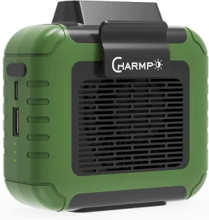 Portable Waist Fan - 6000mAh Battery, 3 Speeds, Strong Airflow, Up to 16 Hours Working Time, Portable Hands-Free Cooling Belt Clip Fan for Construction Workers, Couriers, and Campers Waist-mounted portable fan for outdoor use