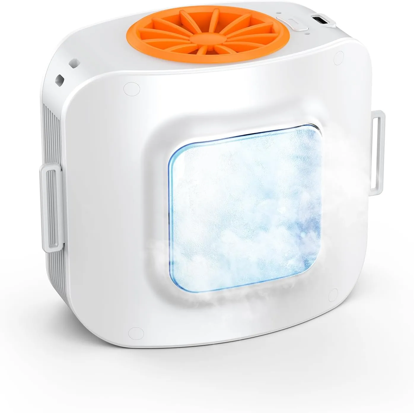 Portable Waist Fan Air Conditioner with Cooling Plate, Wearable Belt Personal Fan 10,000 Amh Rechargeable Battery operated, 3 1 Speed Cooling For Outdoor Camping Travel. Waist-mounted portable fan for outdoor use