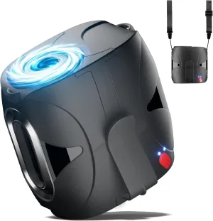 Portable Waist Fan Clip On Up to 40H Cooling, 14000RPM Powerful Airflow, 6000mAh Shirt Fans Rechargeable, 6 Speeds Body Fan with Neck Strap, Wearable Belt Fans for Outdoor Work Travel Waist-mounted portable fan for outdoor use
