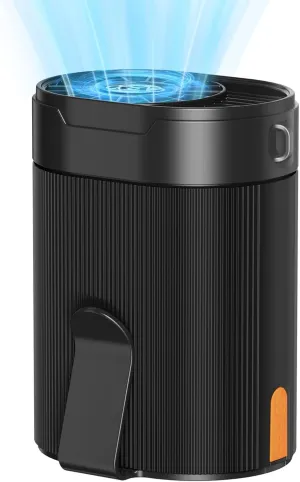 Portable Waist Fan, Rechargeable 3000mAh Battery, 25H Runtime, 6600RPM Turbo Dual Clip, 4 Speeds Adjustable, Belt Fans for Hiking, Riding, Fishing, Hands-Free Hanging Fan Gifts for Hiker, Worker Waist-mounted portable fan for outdoor use