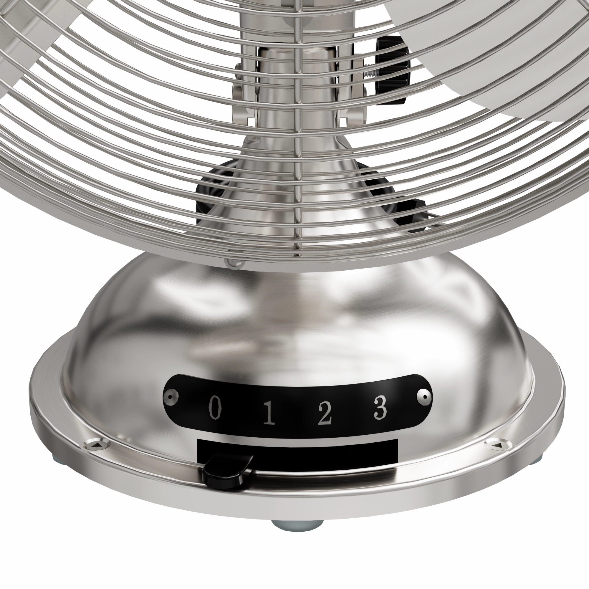 Portable Desk Fan Brushed Nickel