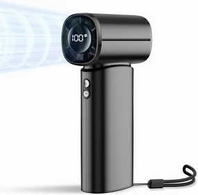 Portable Handheld Fan, 100-Speed Adjustable Mini Turbo Fan, 6000mAh Rechargeable Battery, 30000RPM Strong Airflow Personal Pocket Design with LED Display, Outdoor/Travel Essentials for Women Men Mini handheld fan for personal cooling