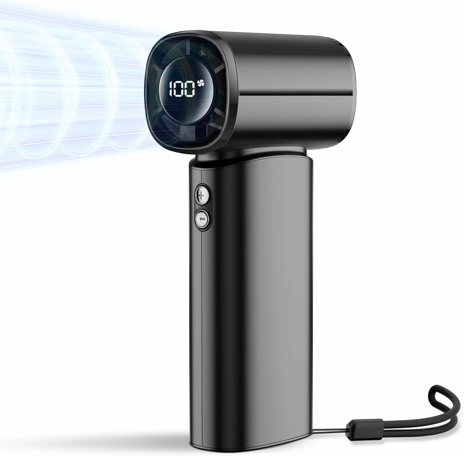 Portable Handheld Fan, 100-Speed Adjustable Mini Turbo Fan, 6000mAh Rechargeable Battery, 30000RPM Strong Airflow Personal Pocket Design with LED Display, Outdoor/Travel Essentials for Women Men Mini handheld fan for personal cooling